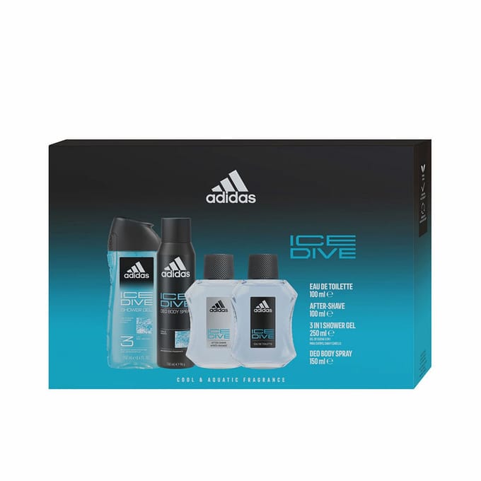 Parfumset voor Heren Adidas ICE DIVE 4 Onderdelen