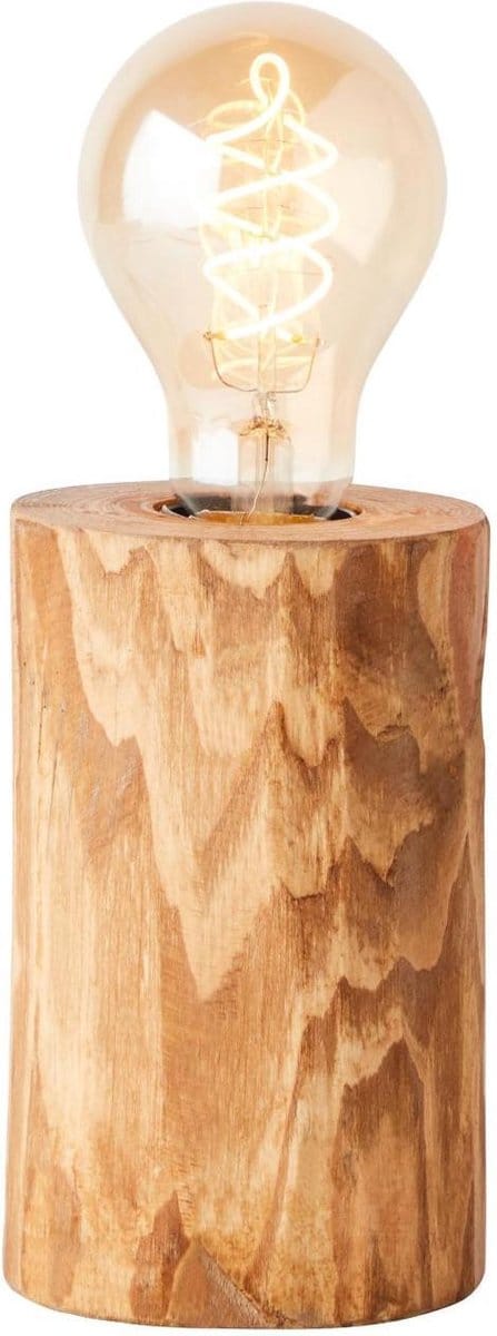 Brilliant Trabo - Tafellamp - Hoogte 15 cm - Ø 10 cm - E27 max 1x25W - Hout