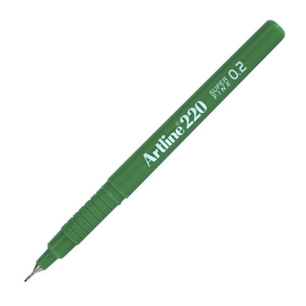 Fineliner Artline 220 rond super fijn groen