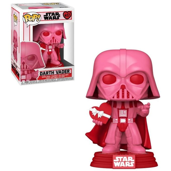 Star Wars Valentines Darth Vader met Hart Pop! Vinylfiguur