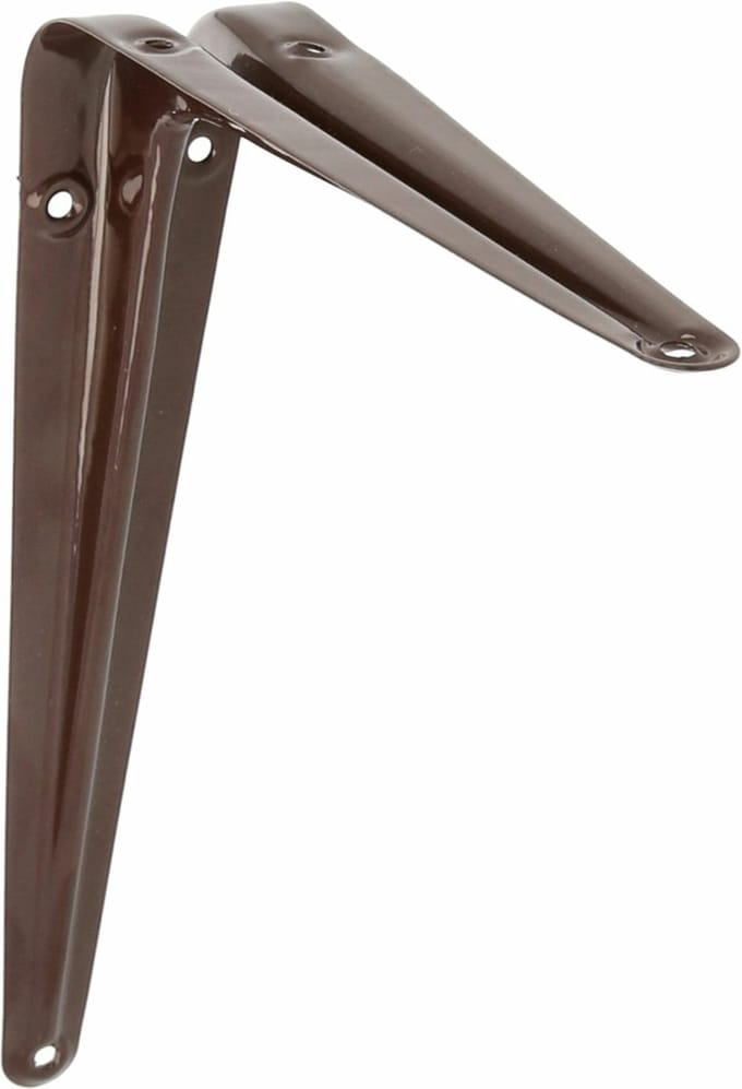 AMIG Plankdrager/planksteun van metaal - gelakt bruin - H200 x B150 mm