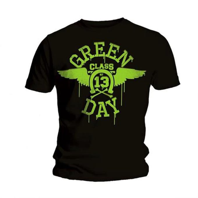 Green Day - Neon Black Heren T-shirt - S - Zwart