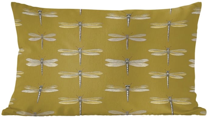 Sierkussens - Kussentjes Woonkamer - 60x40 cm - Libellen - Patroon - Groen