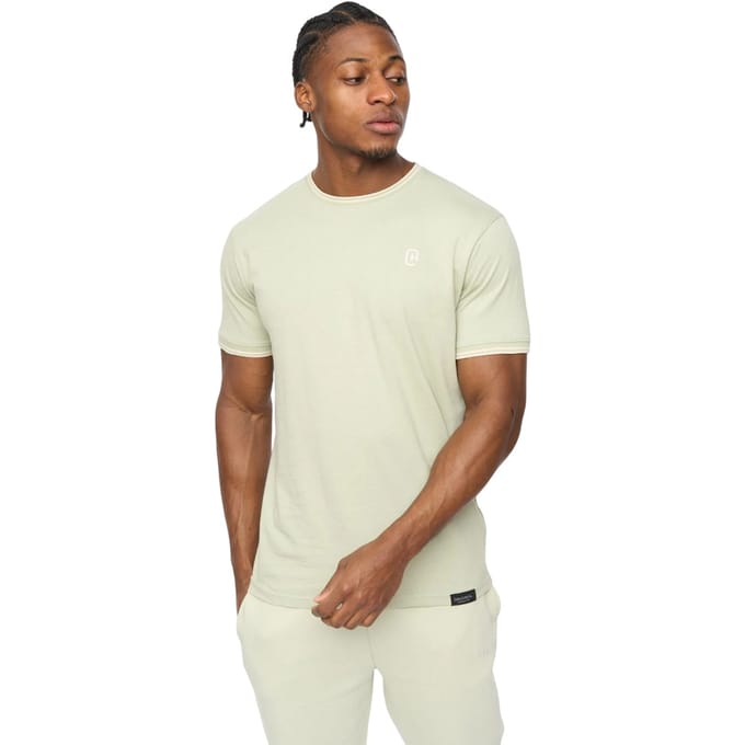 Crosshatch Mannen Preece T-Shirt (Licht Olijfgroen)
