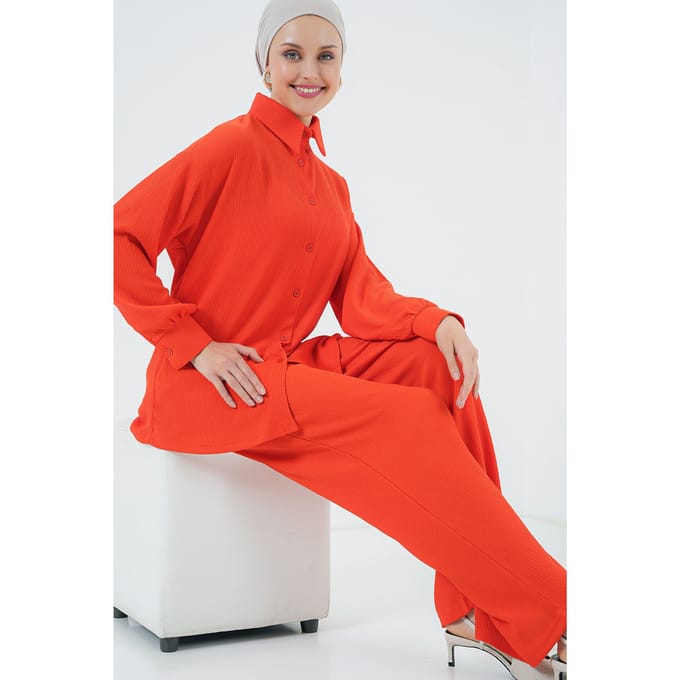 Oversized Shirt & Broek Twee-Stuk Coördineerset