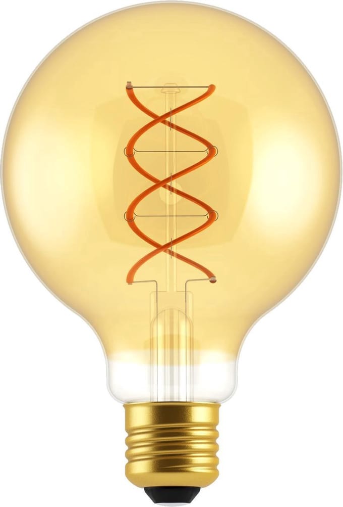Proventa LED Filament lamp E27 - ⌀ 95 mm - Dimbaar - Warm wit - Retro bol bulb