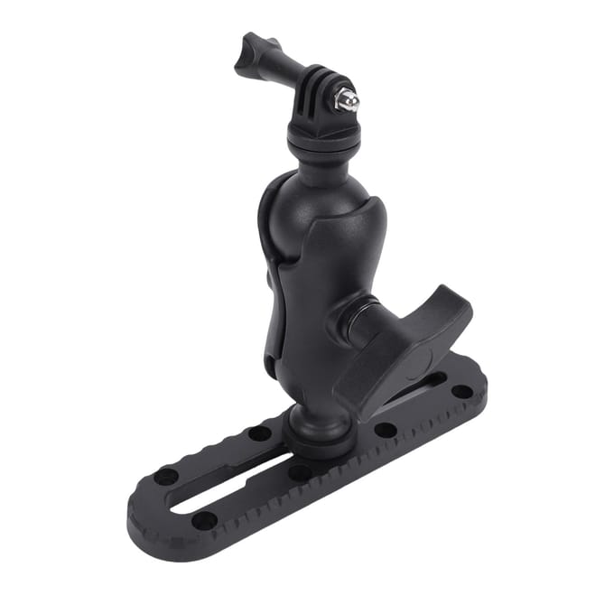 Kayak Actiecamera Mount met Korte Rail Stabiele Bewegingscamera Beugel Boot Accessoire black
