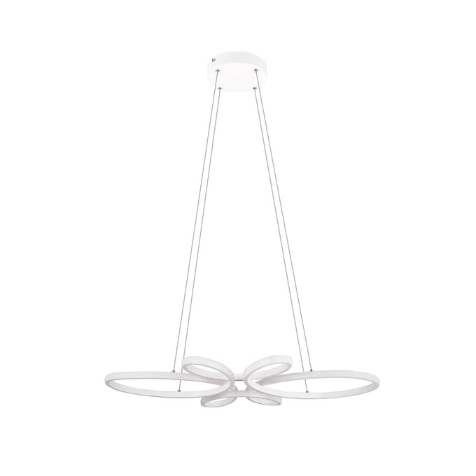Trio Lighting Fly LED hanglamp, mat wit, 4.000 K, 83 cm x 45 cm