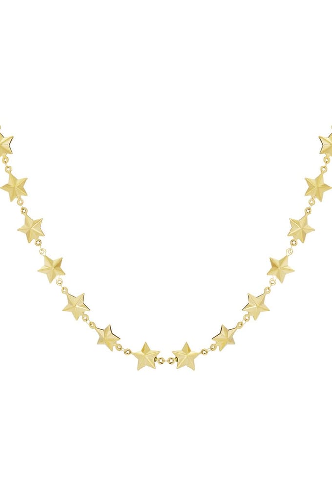 Bijoutheek Collier Chain Of Stars Goud