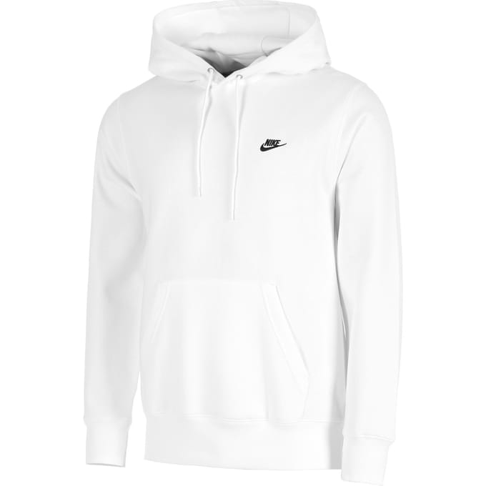 Nike Club Sweater Met Capuchon Heren-Wit