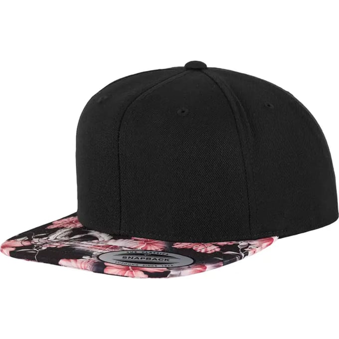 Flexfit - Floral Snapback red one size Snapback Pet - Rood