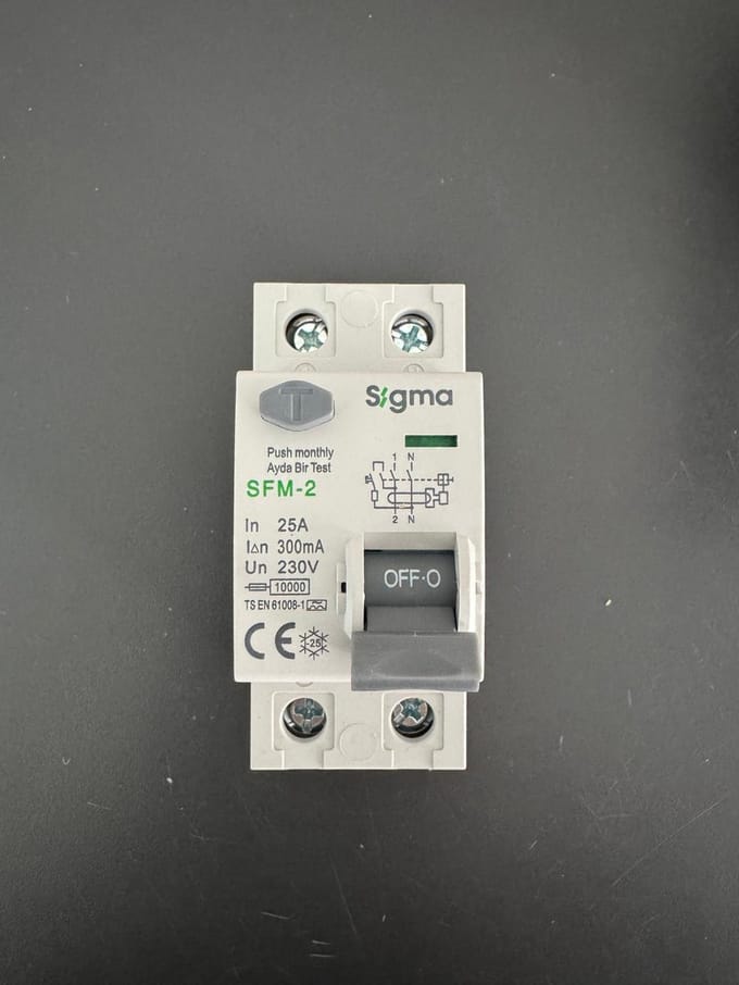 SIGMA Aardlekschakelaar 2Polig 25A 300mA