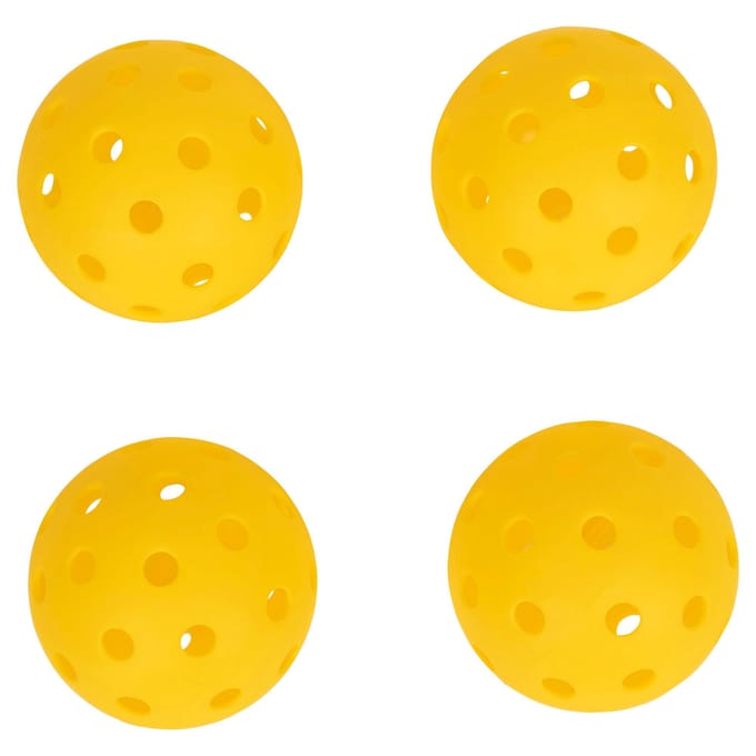 Trespass Morty Pickleball Peddel en Ballen Set (Oranje/zwart)