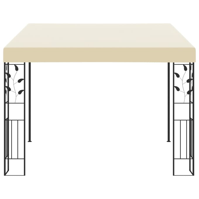 Wandgemonteerd Paviljoen 3x3x2.5 m Crèmewit
