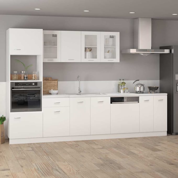 vidaXL - Onderkast - Lyon - 60x46x81,5 - cm - bewerkt - hout - wit
