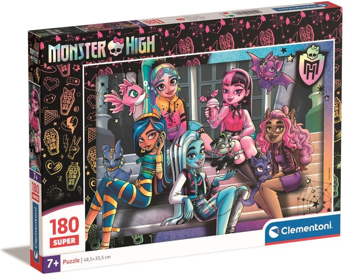 Clementoni - Puzzel - 180 Stukjes - Super Monster High - Kinderpuzzel - Vanaf 7 Jaar