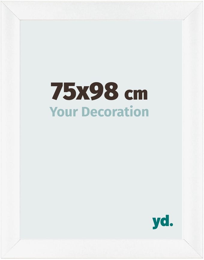Your Decoration - Fotolijst 75x98 cm - MDF - Wit Mat - Pisa