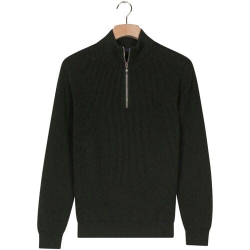 Baileys - Heren - Trui - Ribgebreid - Katoenen Pullover - Donkergroen - 528419-795