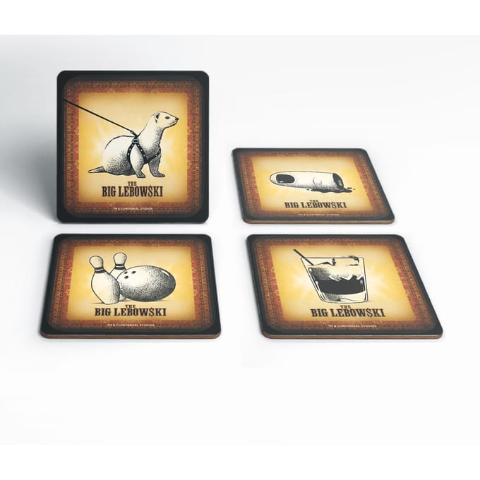 The Big Lebowski Vintage Coaster Set