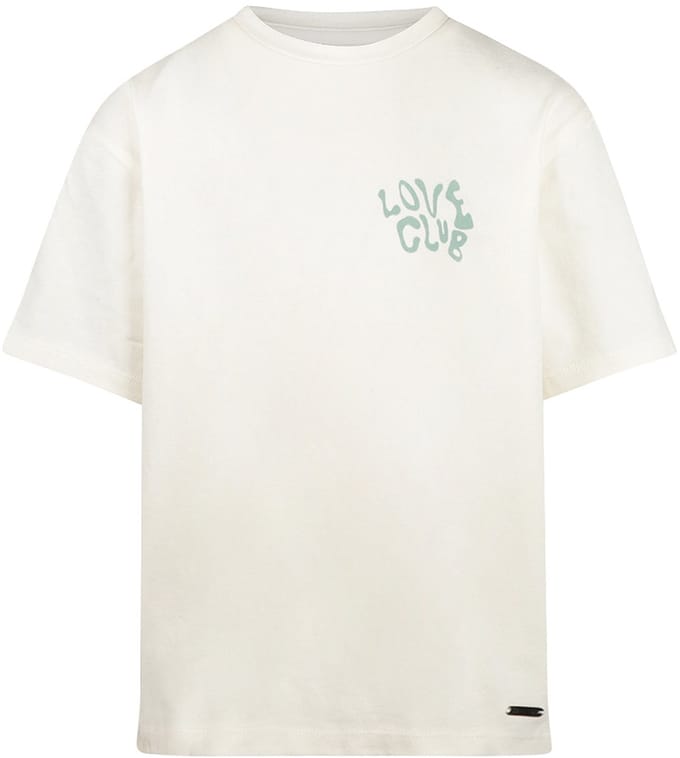 No Way Monday - T-shirt - Backprint - Off White - Loose Fit - Maat 140
