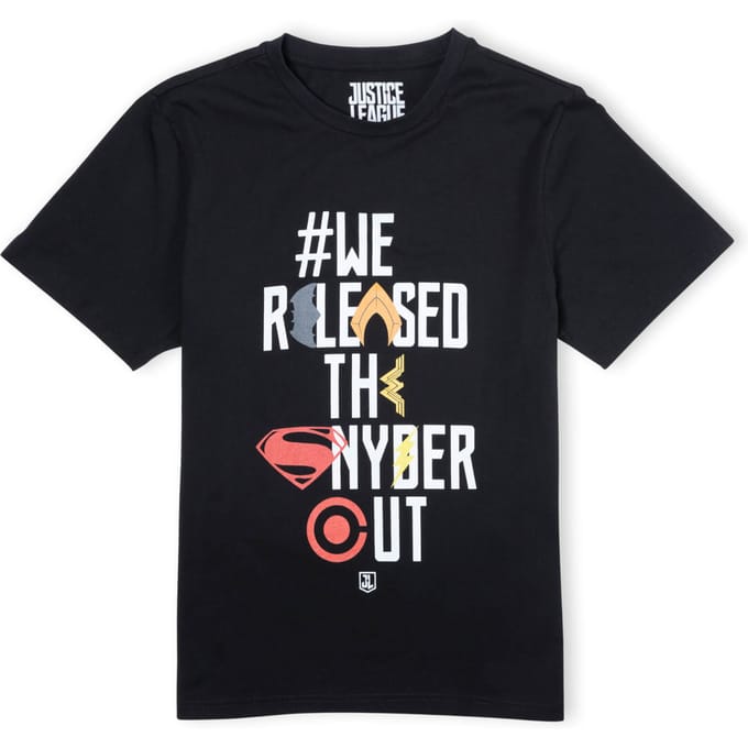Justice League We Released The Snyder Cut Icons Unisex T-Shirt - Black - M