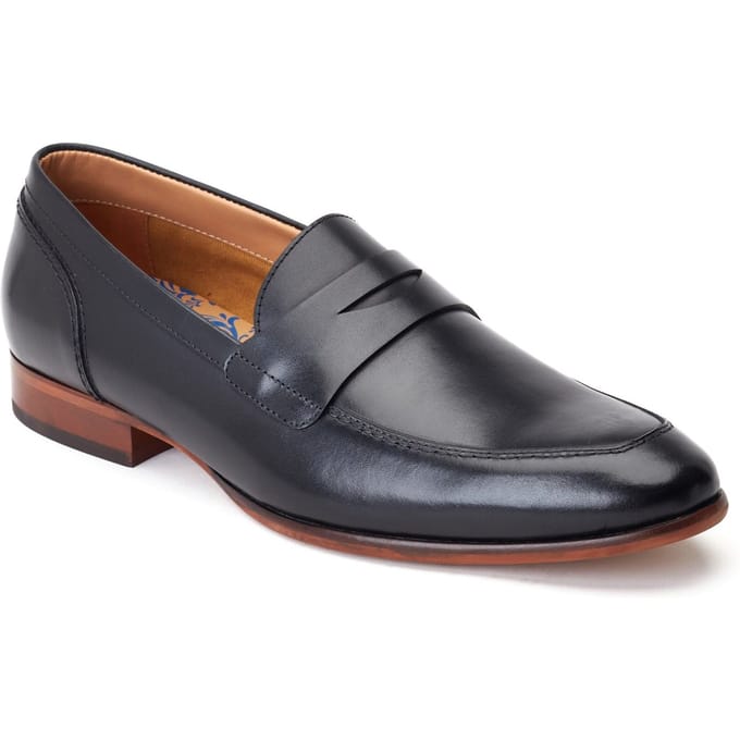 Base London Bruno Leren Heren Zwart