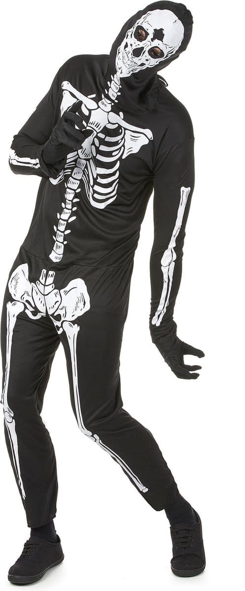 Vegaoo - Halloween skeletten kostuum voor mannen