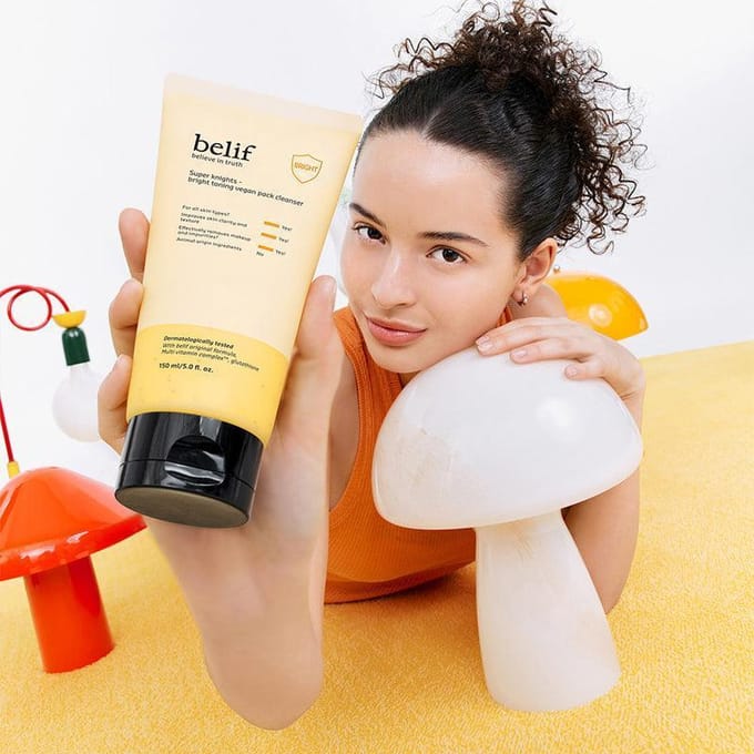 Belif - Super Knights Bright Toning Vegan Pack Cleanser 150ml