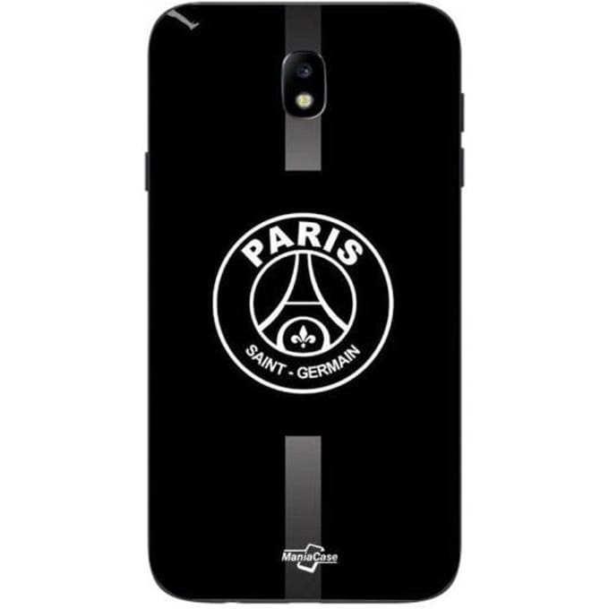 Coque - PSG - Samsung Galaxy J7 2018 - Logo Jordan - Souple - Gris gris