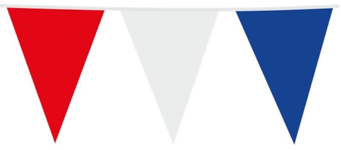 Reuzevlaggenlijn Rood-wit-blauw 10m