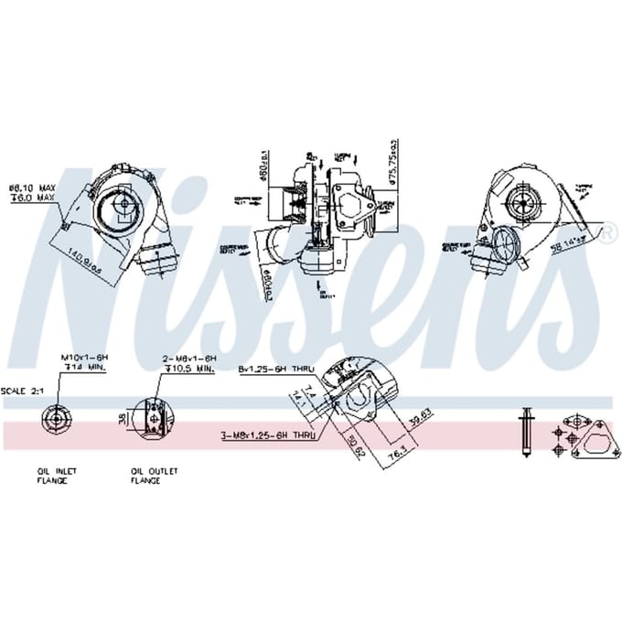 Supercharger, drukvulling NISSENS 93051