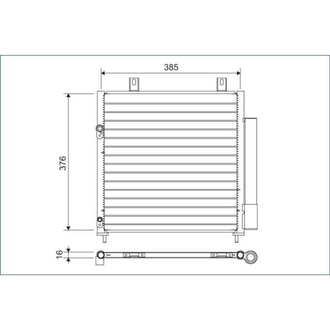 Condensator, airconditioning VALEO 822600