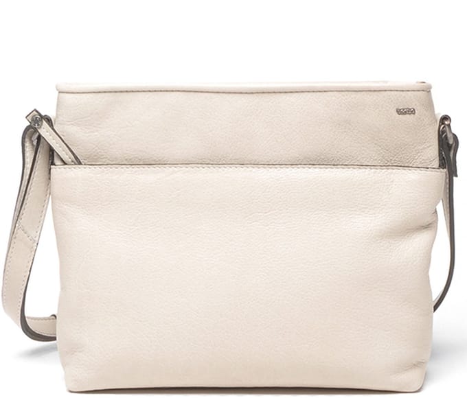 Berba Lucca Crossbodytas Kleine Dames - Leer - Beige