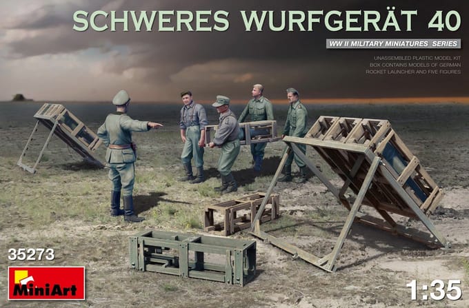 MiniArt Modelbouwpakket Militaire voertuigen - 35273 Schweres Wurfgerät 40 Plastic - 1:35 - Modelbouw