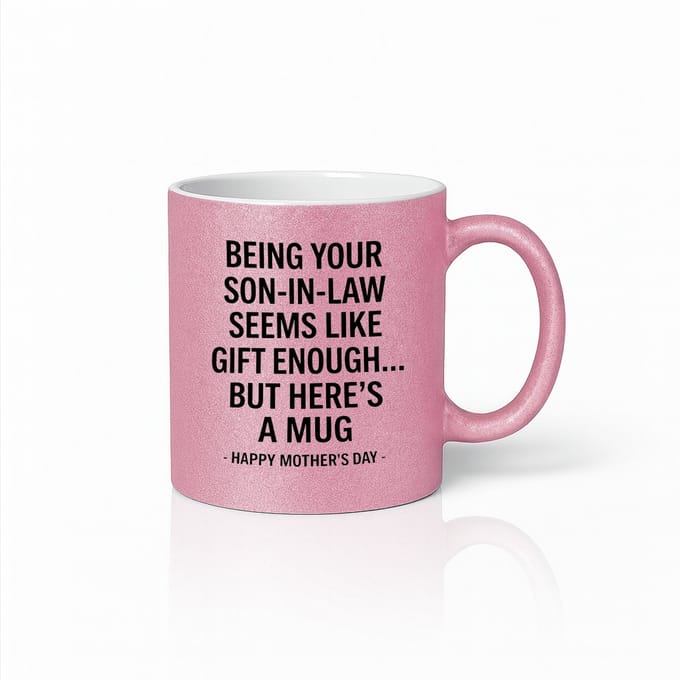 Roze Moederdag Mok - Grappig Cadeau van Schoonzoon - Keramische Koffiemok - 330ml