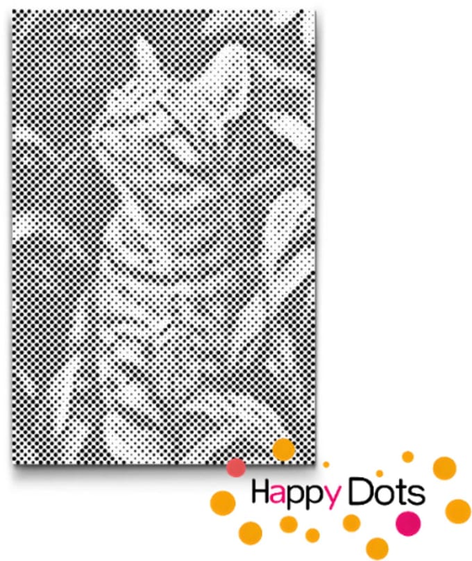 HappyDots DOT Painting Katten 03 20x30cm