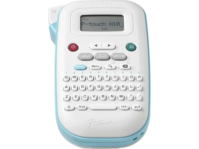 Labelprinter Brother P-touch Btag PT-N10 draagbaar qwerty 12mm wit