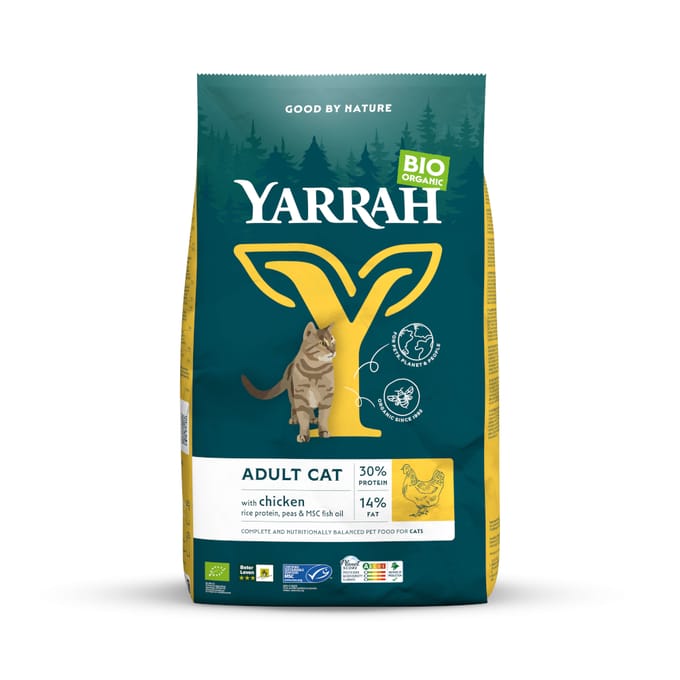 Yarrah - Bio Droogvoer Kat - Kip - Kattenvoer - 800 g