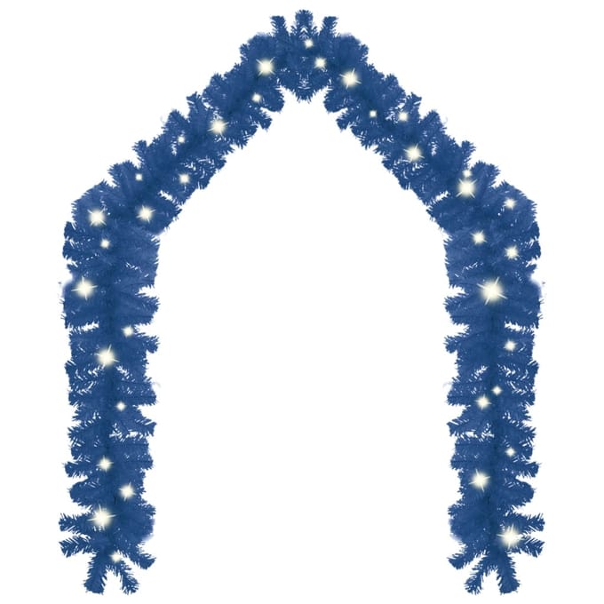 vidaXL - Kerstslinger - met - LED-lampjes - 5 - m - blauw