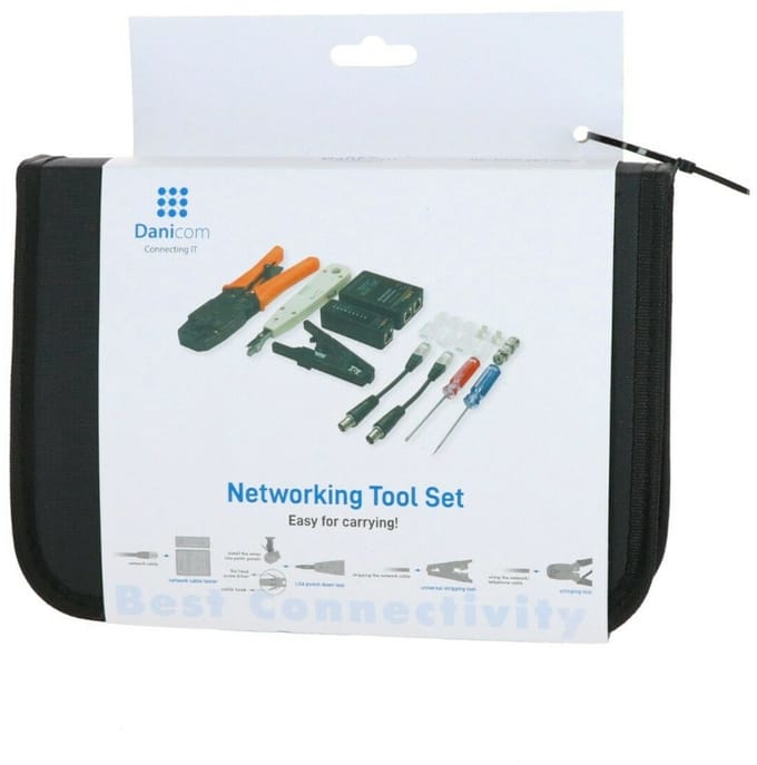 Danicom netwerk toolset professional in draagetui