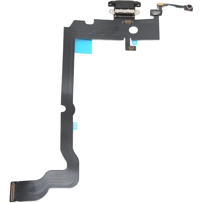 Câble flexible de chargement USB pour iPhone XS Max, noir gray