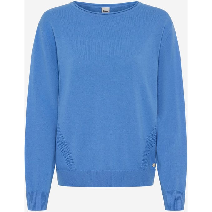 Brax Dames Trui  Style LISA blue heaven, blauw, maat 38