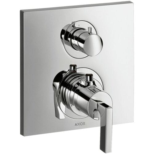 AXOR Citterio thermostatic mixer, lever handle, concealed waste and diverter