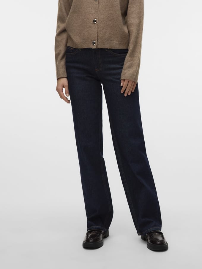 VERO MODA - VMVANESSA LR WIDE JEANS RA369 GA - Dames - Jeans