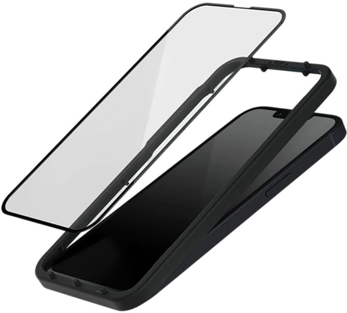 Rhinoshield, Screenprotector geschikt voor iPhone 13 / 14 - 3D Anti-Shock & Anti-Blue Light (Flexible), Transparant