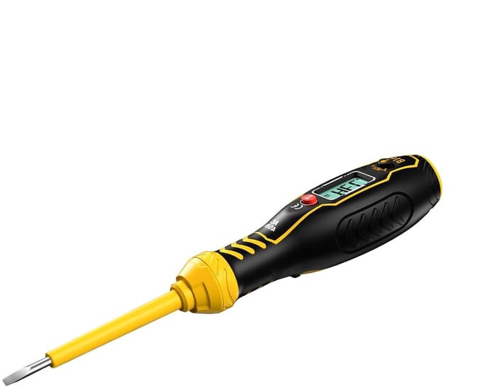 Spanningstester Pen - Elektrische Tester - Circuits Controleren - NCV Detectie - 19 cm - Geel