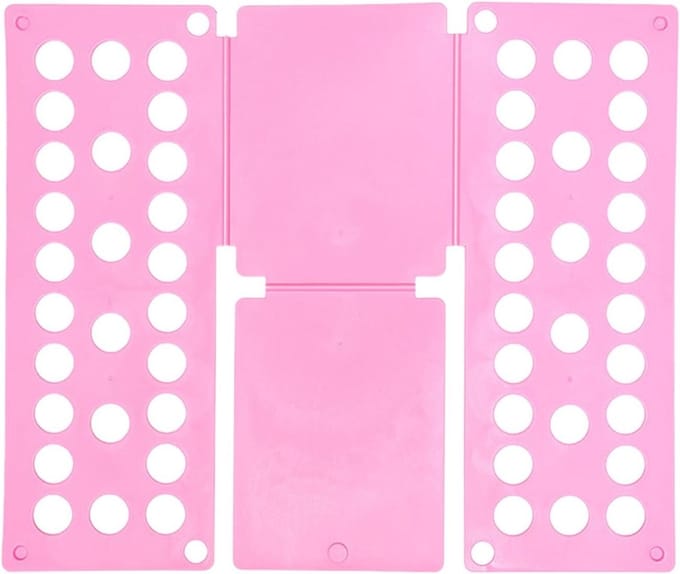 Kleding vouwplank - Was organizer - Kleding sorteren - Uniforme vouwen - 273 cm - Roze