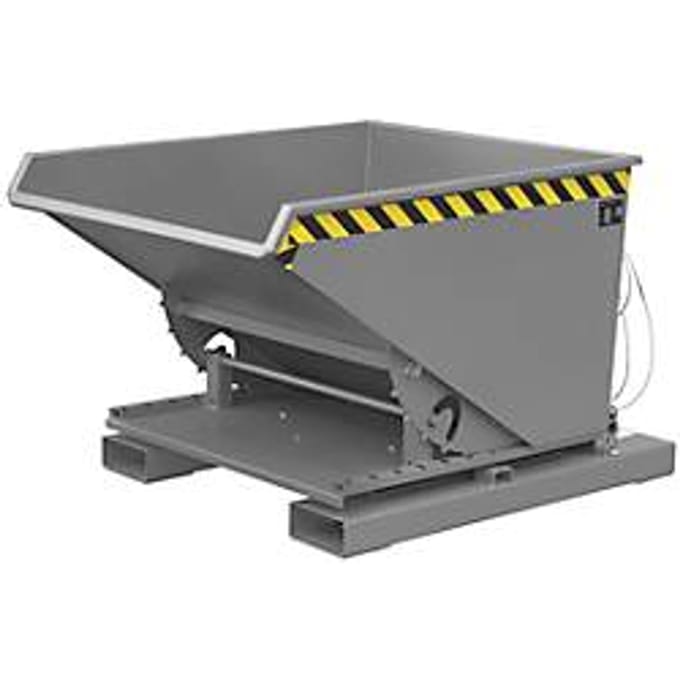 Spaanbak voor hefwagen, type S3S 600, grijs RAL 7005
