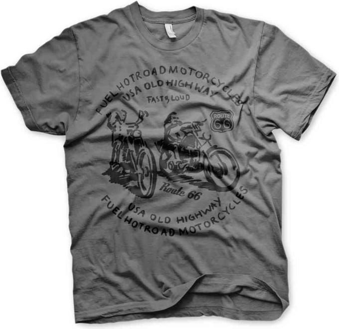 Route 66 Heren Tshirt -S- FUEL Grijs