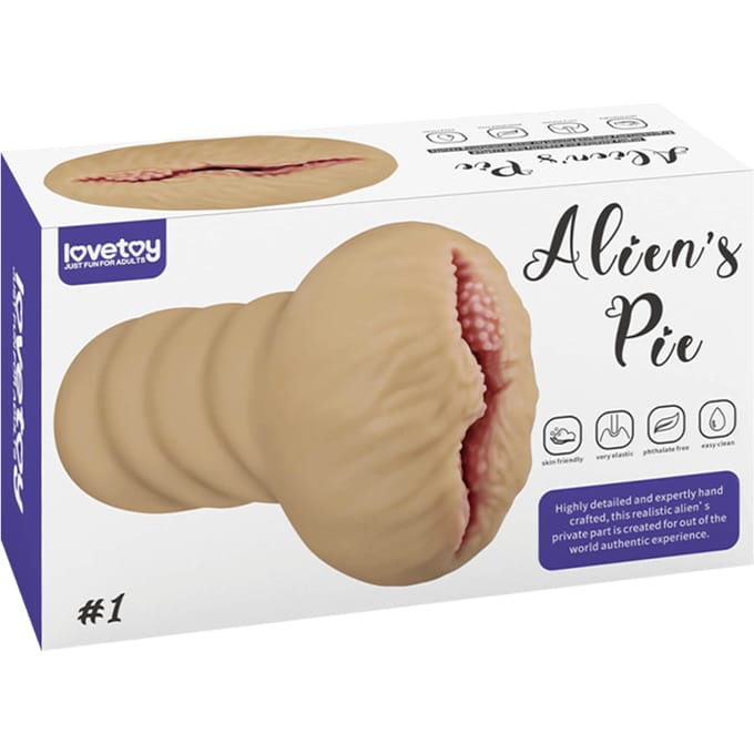 Lovetoy Stroker Masturbator ALIEN'S PIE 1 - lichte beige